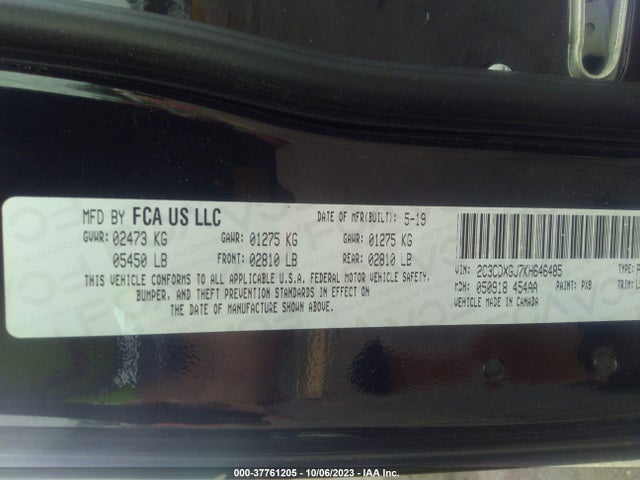 Dodge Charger Scat Pack 2019 2C3CDXGJ7KH646485 Image 9