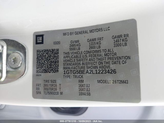1GTG5BEA2L1223426 GMC Canyon 2wd