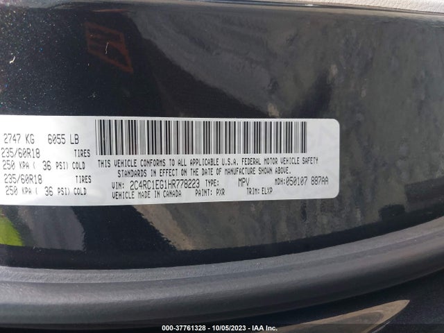 2C4RC1EG1HR778223 Chrysler Pacifica Touring-l Plus