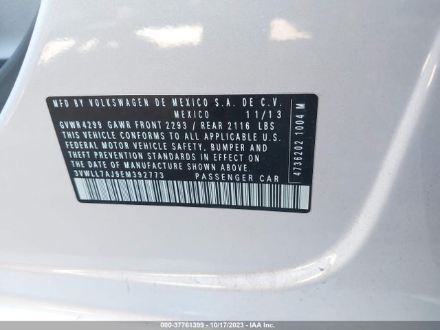 3VWLL7AJ9EM392773 Volkswagen Jetta Sedan Tdi W/premium/nav