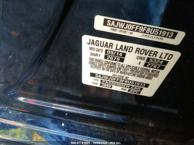 2015 JAGUAR XF SAJWJ0FF9F8U51913 Photo 8