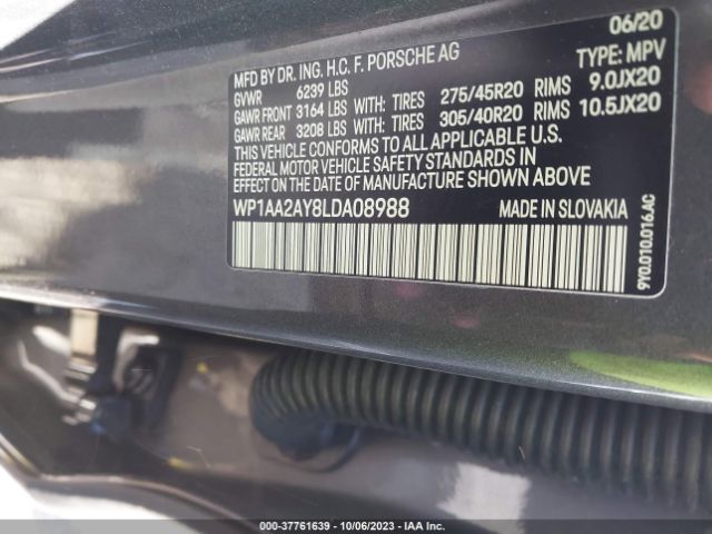 WP1AA2AY8LDA08988 Porsche Cayenne