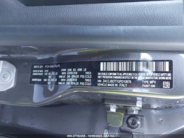 ZACCJBDT7GPD10676 Jeep Renegade Limited