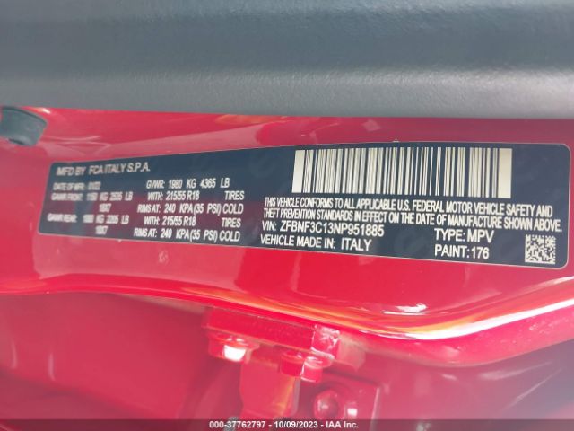 2022 FIAT 500X ZFBNF3C13NP951885 Photo 8