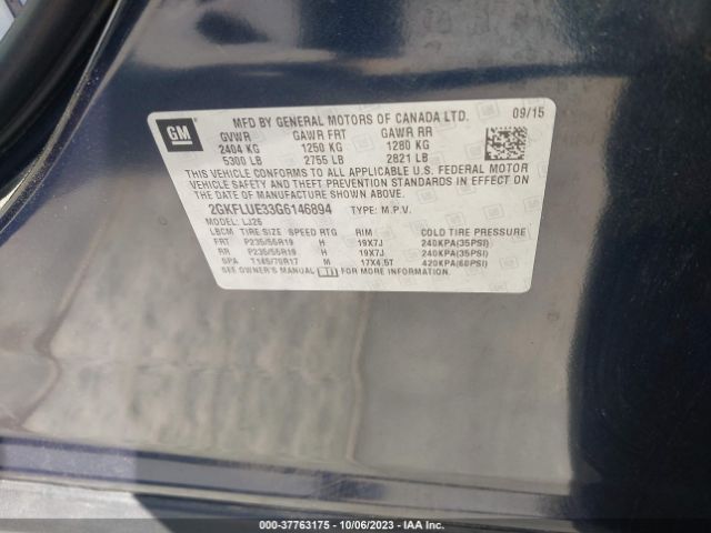 2GKFLUE33G6146894 GMC Terrain Slt