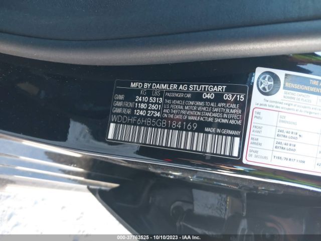 WDDHF6HB5GB184169 Mercedes-Benz E-class E 400
