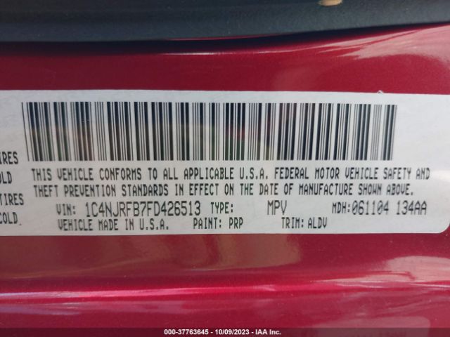1C4NJRFB7FD426513 Jeep Patriot Latitude