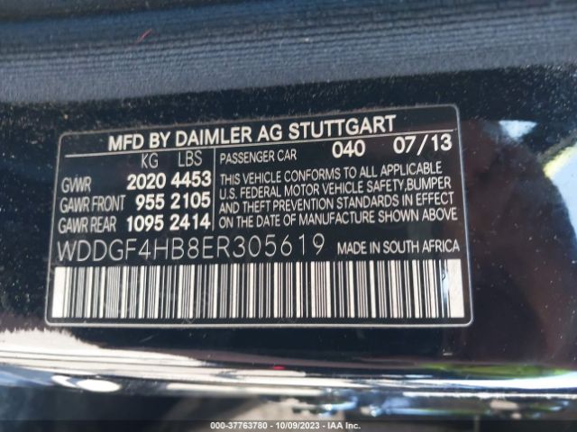 WDDGF4HB8ER305619 Mercedes-Benz C-class C 250