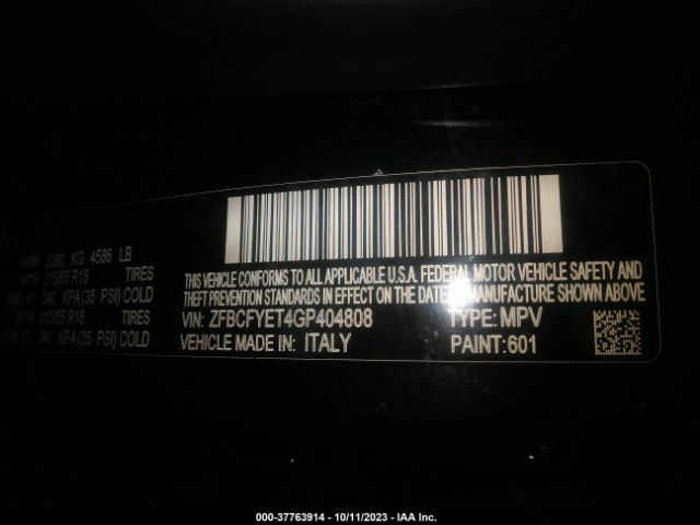 ZFBCFYET4GP404808 Fiat 500x Trekking Plus
