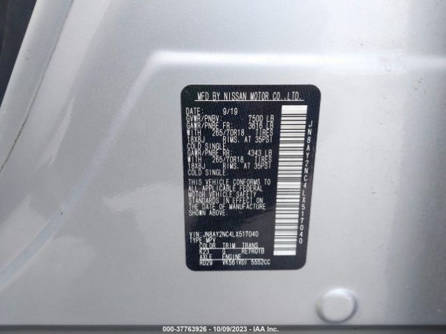 JN8AY2NC4LX517040 Nissan ARMADA SV