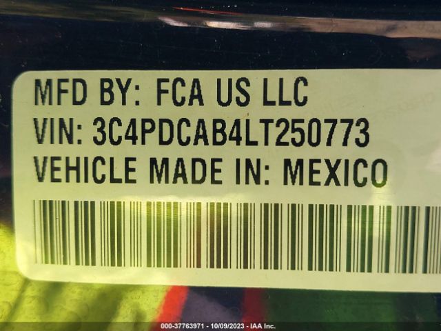3C4PDCAB4LT250773 Dodge Journey Se Value