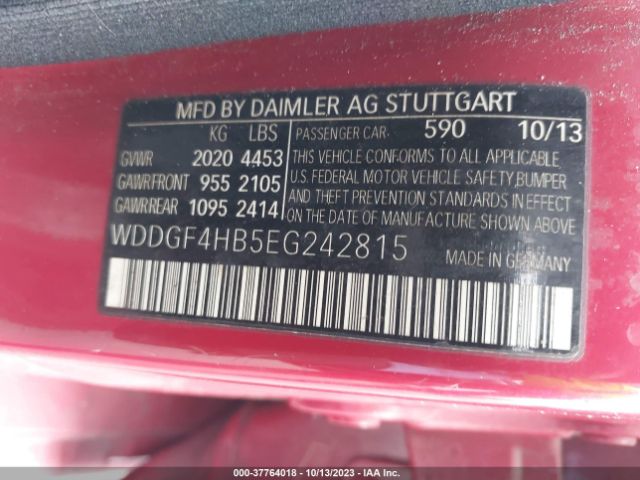 WDDGF4HB5EG242815 Mercedes-Benz C-class C 250