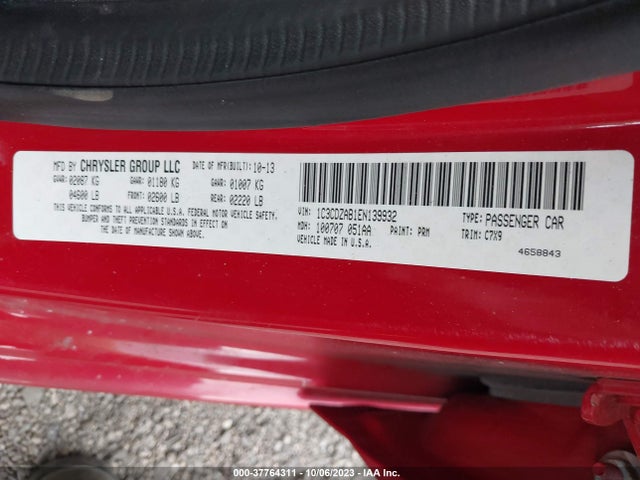 Dodge AVENGER SE 2014 1C3CDZAB1EN139932 Image 9