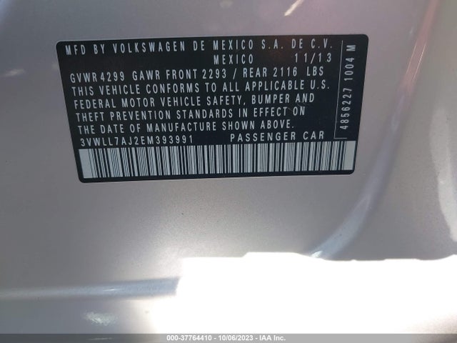 3VWLL7AJ2EM393991 Volkswagen Jetta Sedan Tdi W/premium
