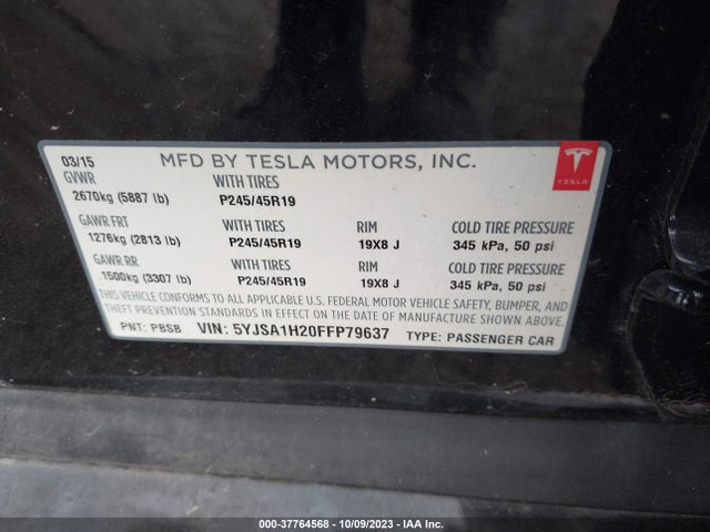 5YJSA1H20FFP79637 Tesla Model S 85d/p85d/70d/90d/p90d