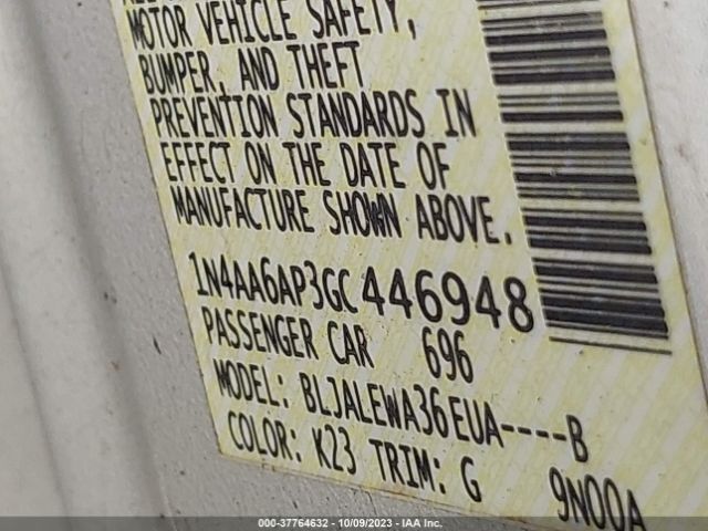 1N4AA6AP3GC446948 Nissan Maxima 3.5 Sl
