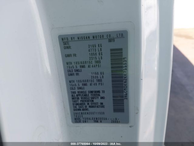 3N6CM0KN2KK711539 Nissan NV200 SV
