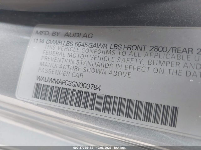 Audi A7 3.0 Tdi Premium Plus 2016 WAUWMAFC3GN000784 Image 9