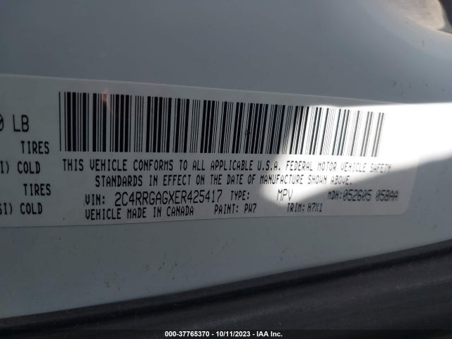 RAM Cargo Van Tradesman 2014 2C4RRGAGXER425417 Image 9