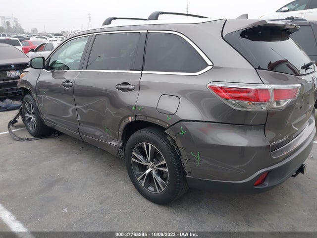 Toyota Highlander Xle 2016 5TDKKRFH4GS139740 Image 3