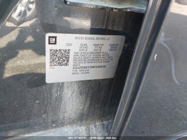 Chevrolet MALIBU LT 2021 1G1ZD5ST2MF050636 Image 9