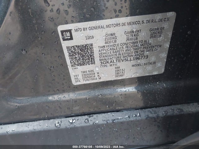 GMC Terrain Awd Sle 2020 3GKALTEV5LL196773 Image 9
