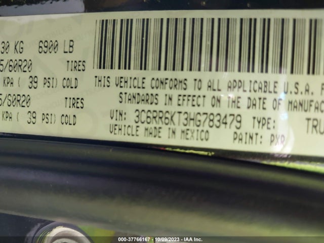 RAM 1500 Express 2017 3C6RR6KT3HG783479 Image 9