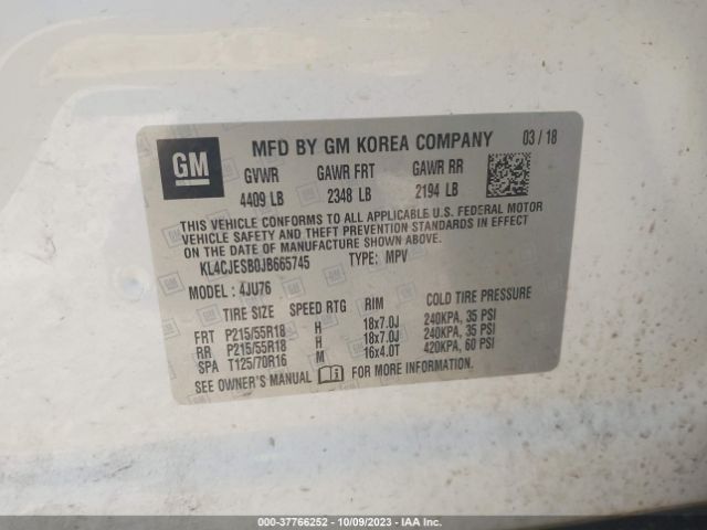 KL4CJESB0JB665745 Buick Encore Preferred
