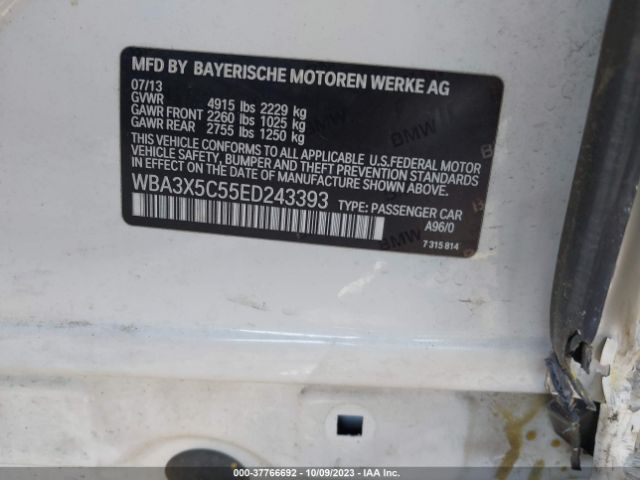 WBA3X5C55ED243393 BMW 328i Gran Turismo Xdrive