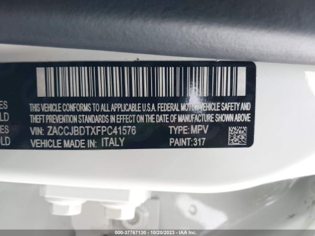 ZACCJBDTXFPC41576 Jeep Renegade Limited