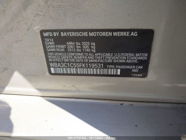 WBA3C1C55FK119531 BMW 3 Series 328i