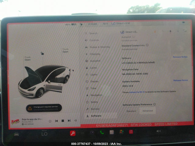 Tesla MODEL 3 2022 5YJ3E1EA0NF349271 Image 17