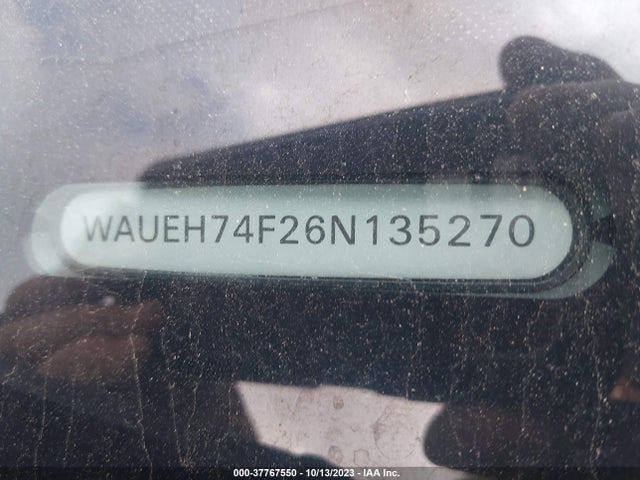 2006 AUDI A6 3.2L VIN: WAUEH74F26N135270