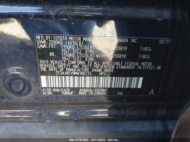 Toyota Rav4 Xle Premium 2021 2T3A1RFV9MW186213 Image 9