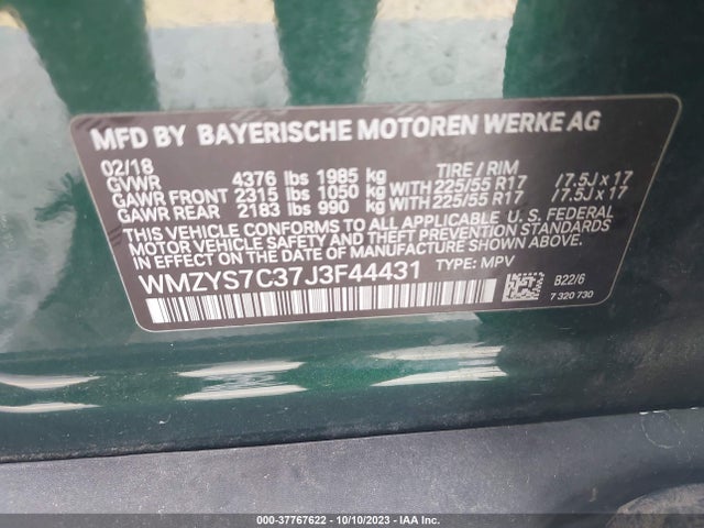 2018 MINI COUNTRYMAN WMZYS7C37J3F44431 Photo 8