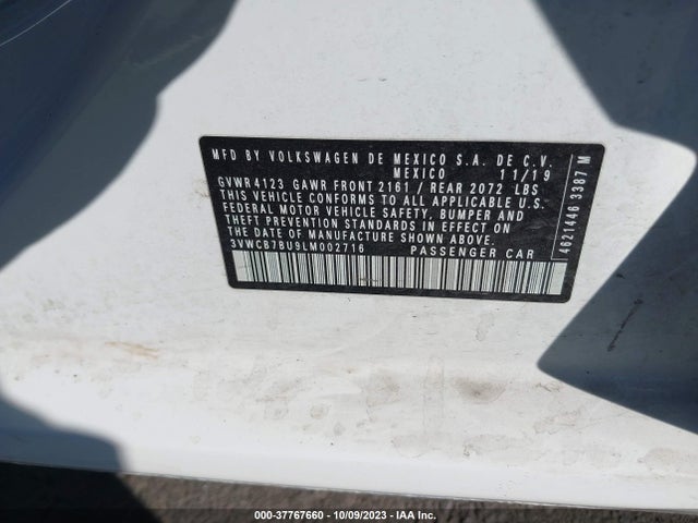 3VWCB7BU9LM002716 Volkswagen Jetta S/se/r-line