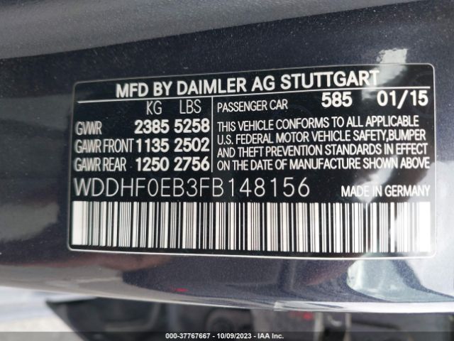 WDDHF0EB3FB148156 Mercedes-Benz E-class E 250 Bluetec