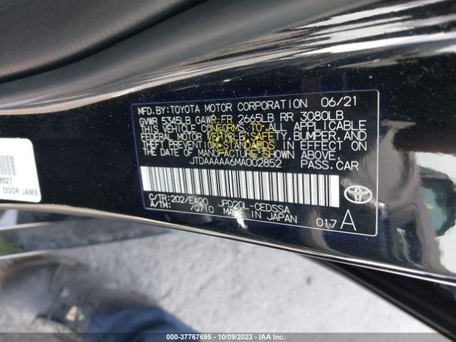 2021 TOYOTA MIRAI JTDAAAAA6MA002852 Photo 8