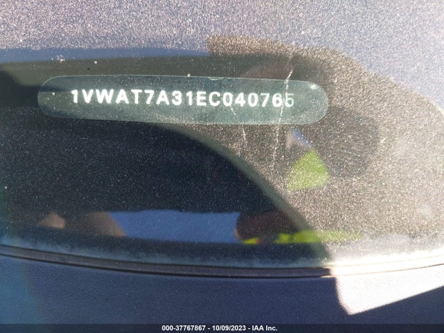 1VWAT7A31EC040765 Volkswagen Passat Wolfsburg Ed