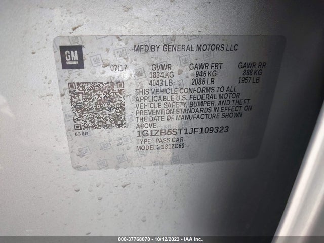 Chevrolet Malibu 1ls 2018 1G1ZB5ST1JF109323 Image 9