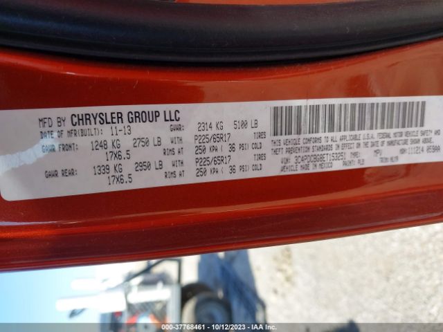 3C4PDCBG8ET153251 Dodge Journey Sxt
