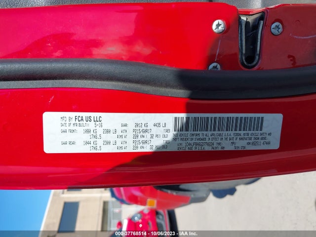 1C4NJPBA6GD770224 Jeep Patriot Sport Se