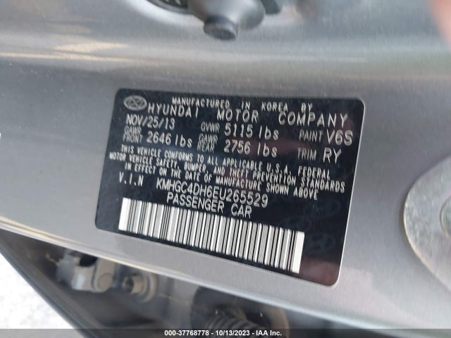2014 HYUNDAI GENESIS 5.0 R-SPEC VIN: KMHGC4DH6EU265529