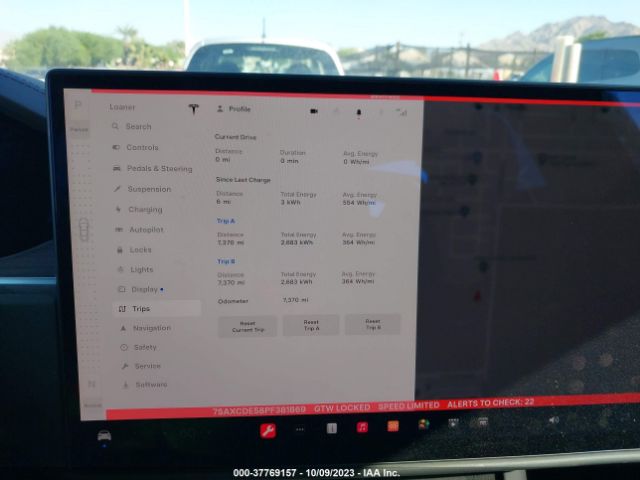 7SAXCDE58PF381869 Tesla MODEL X