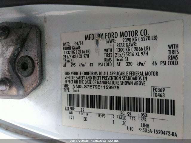 Ford Transit Connect Xl 2014 NM0LS7E79E1159975 Image 9
