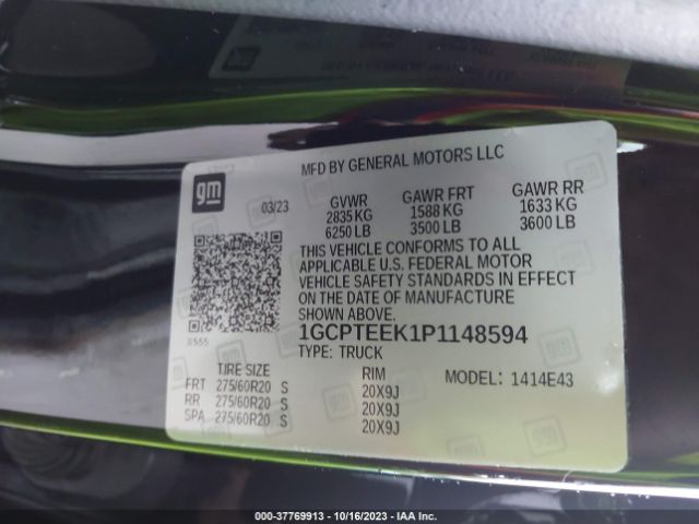 2023 CHEVROLET COLORADO 1GCPTEEK1P1148594 Photo 8