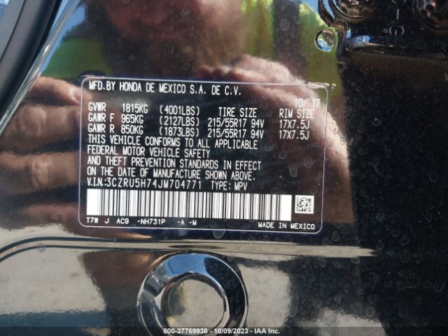 3CZRU5H74JM704771 Honda Hr-v Ex-l