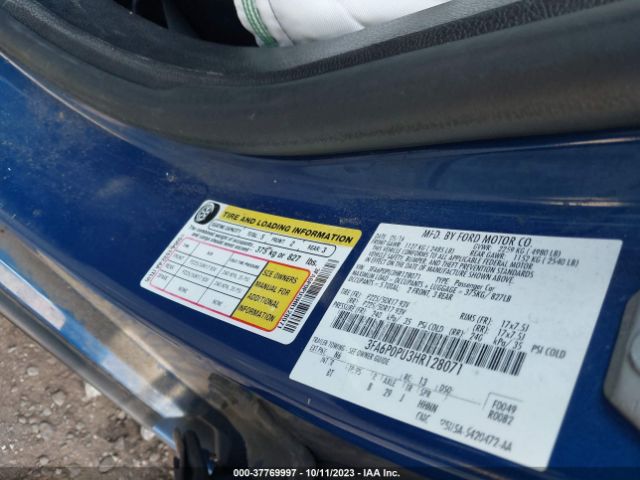 3FA6P0PU3HR128071 Ford Fusion Energi Se