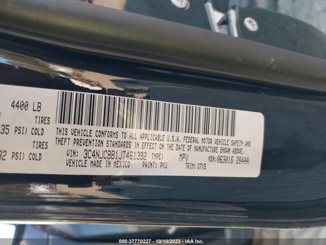 Jeep Compass Latitude W/sun/wheel Pkg 2018 3C4NJCBB1JT461392 Image 9