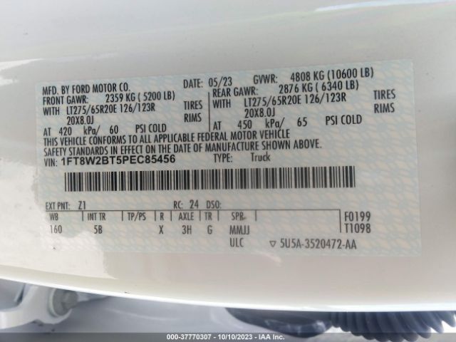 2023 FORD SUPER DUTY F-250 SRW 1FT8W2BT5PEC85456 Photo 8